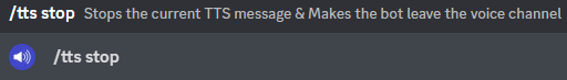TTS Stop Command